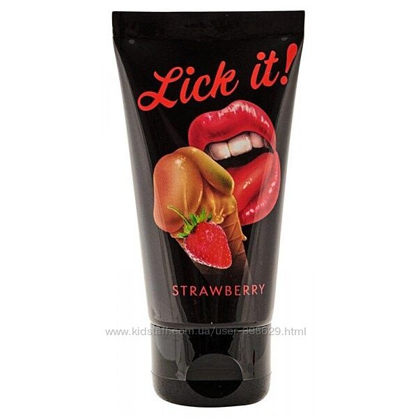 Оральный гель-лубрикант Lick-it Strawberry 50 мл