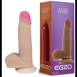 Фаллоимитатор EGZO Ciberskin DS004  18,5 см х 4 см