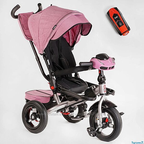 Велосипед 3-х колісний Best Trike 6088 NEW колес надувні, фара музична 2023