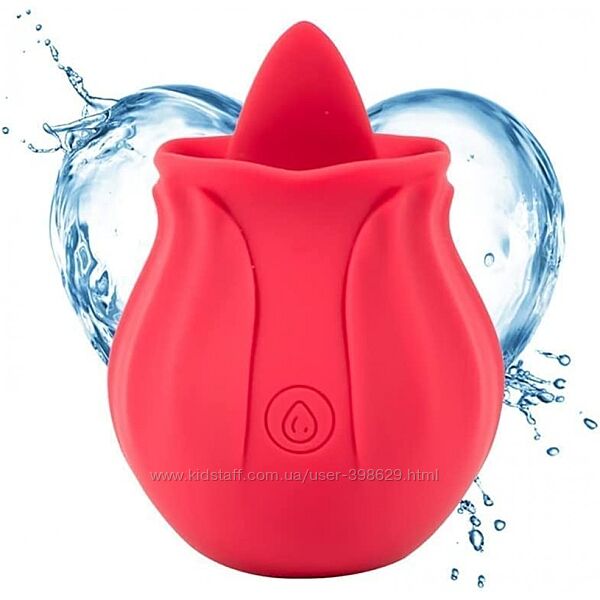 Вибратор розочка с язычком