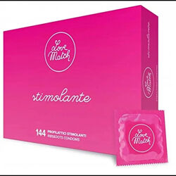 Стимулирующие презервативы с ребристой структурой Love Match - Stimolante