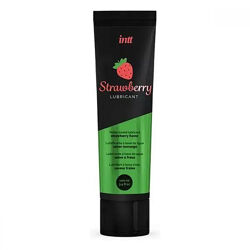 Оральный лубрикант на водной основе Intt Strawberry 100 мл