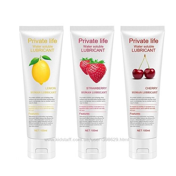 Интимный лубрикант фруктовый Private life 100 ml