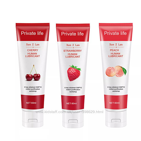 Интимный лубрикант фруктовый Private life 60 ml