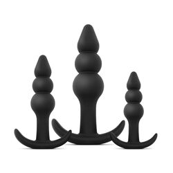 Силиконовая анальная пробка матрешка Deluxe Series L size