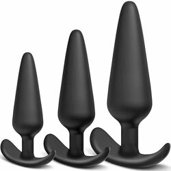 Силиконовая анальная пробка Long Deluxe Series S size