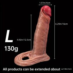 Насадка удлинитель на пенис Realistic Extender L size
