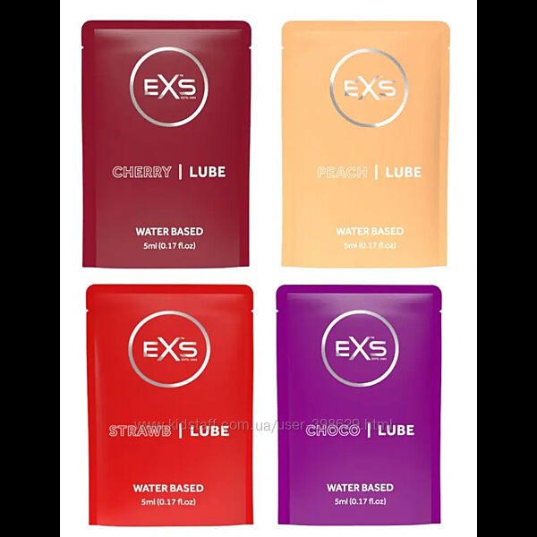 Ароматизированный универсальный гель-лубрикант EXS Flavoured Lube 5 ml