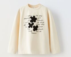 Кофта лонгслив Zara для девочки, 14 л