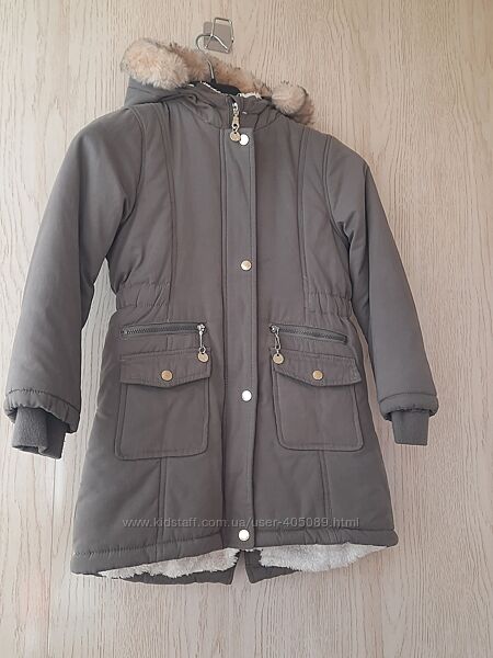 Парка зимняя Vertbaudet, р. 126см. 8лет