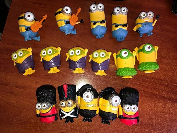 Миньоны, посіпаки, нікчемний я, minions, гадкий я игрушки фигурки
