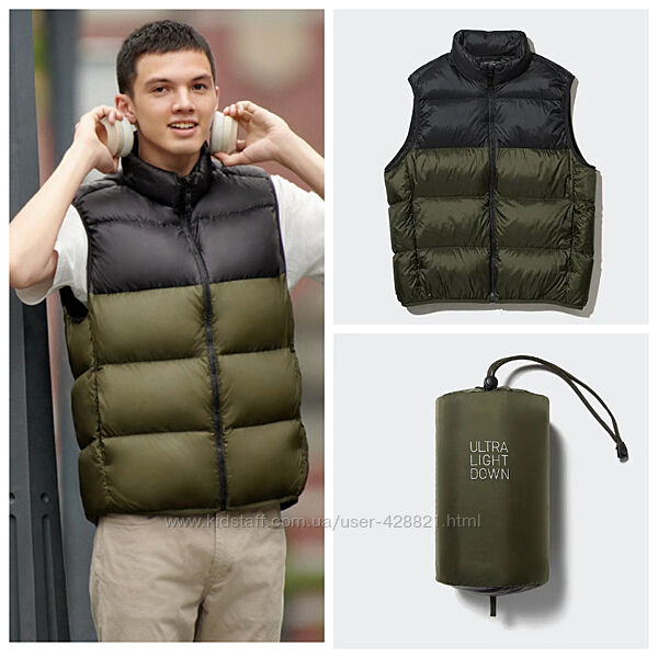 Чоловіча пухова жилетка Uniqlo. Оригінал. Нова. С, ХЛ