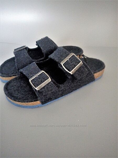 37 р модные войлочные шлепанцы blue motion