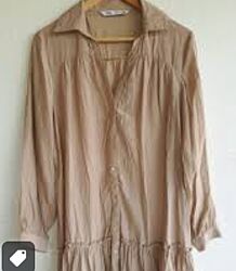 m р легка базова сукня сорочка zara