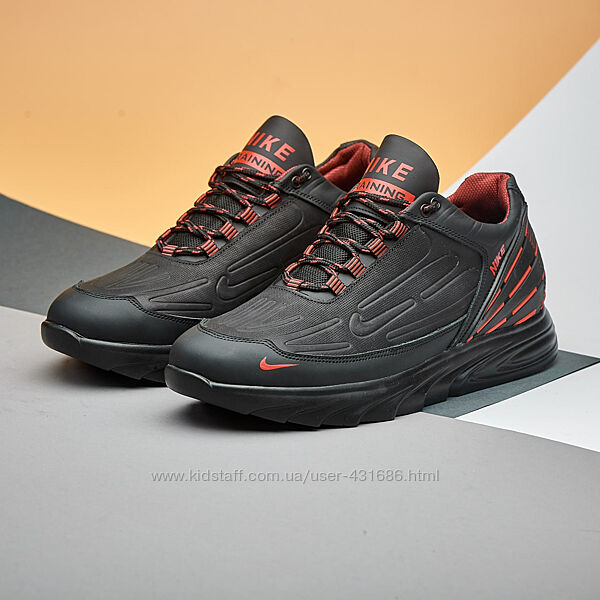 Якісні чоловічі кросівки з натуральної шкіри Nike model-N7/7