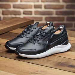 Якісні чоловічі кросівки з натуральної шкіри Nike model-N035