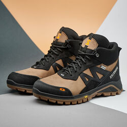 Чоловічі зимові теплі черевики з натуральної шкіри Salomon model-2s