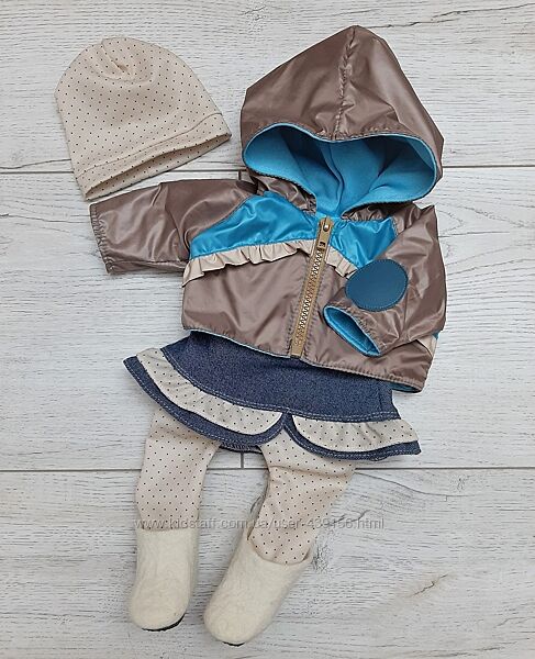 Весняний одяг, взуття та аксесуари  для ляльки BabyBorn з 7 предметів 