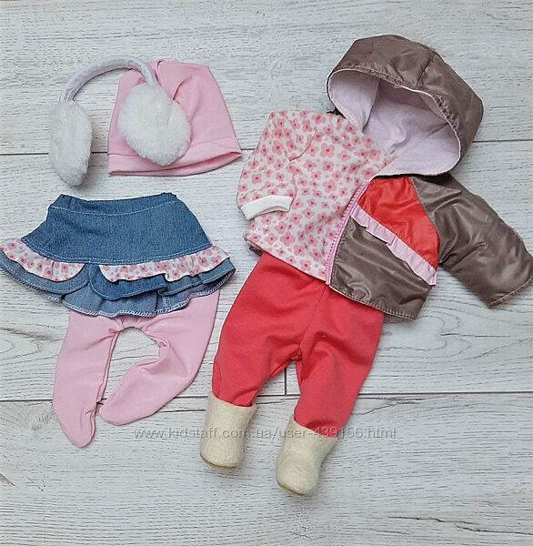 Весняний одяг, взуття та аксесуари для ляльки BabyBorn з 7 предметів
