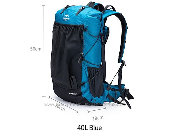 Туристичний рюкзак Naturehike Rock 40L5L blue