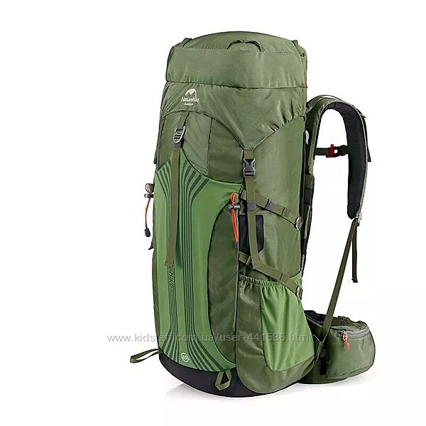Трекінговий рюкзак Naturehike Hiking 55L зелений