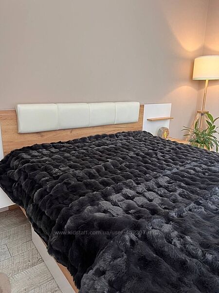 Покривало плед шиншила кролик різні кольори