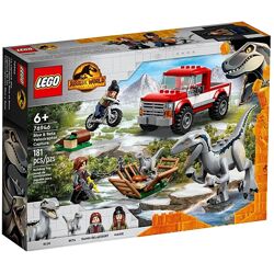 Конструктор LEGO Jurassic World 76946 Блю и поимка бета-велоцираптора