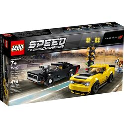 Конструктор LEGO Speed Champions 75893 Додж Чэленджер 2018 и 1970