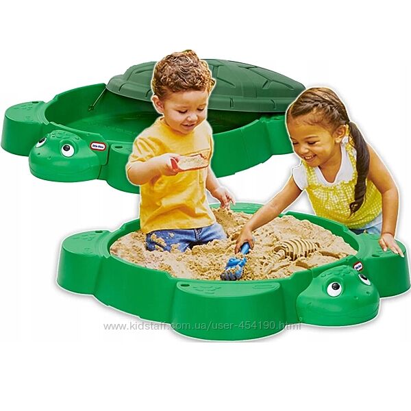 Песочница Черепаха Складная с кришкой Little Tikes 664526