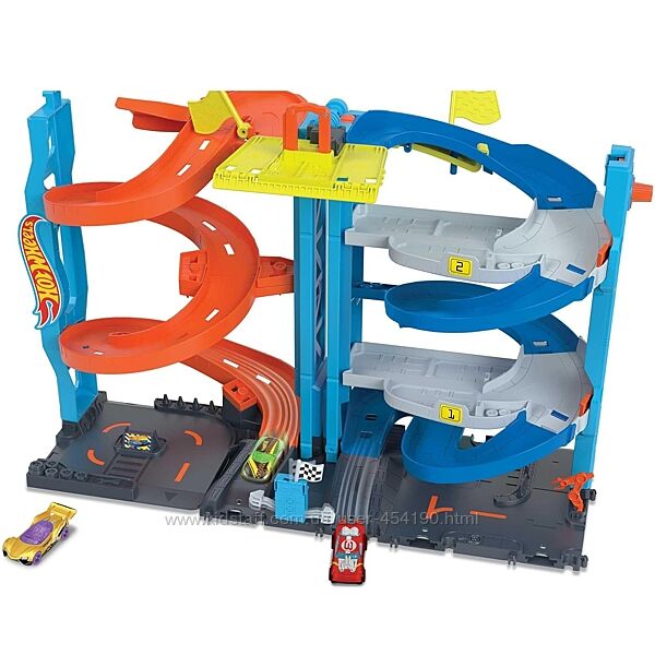 Автотрек Хот Вилс Гоночная башня трансформер Hot Wheels Race Tower HKX43