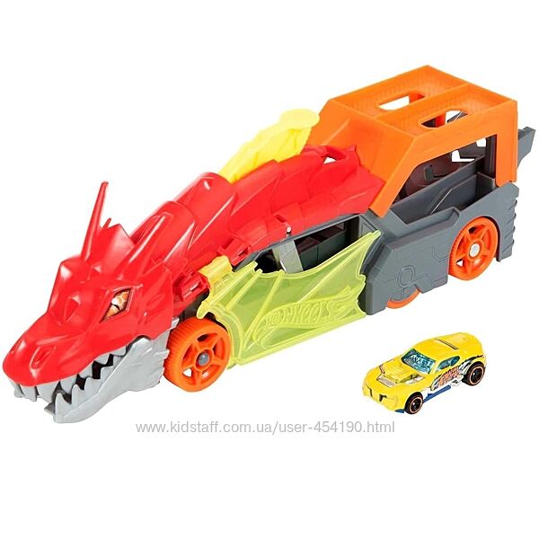 Транспортер Хот Вилс Пасть Дракона Hot Wheels Dragon Launch GTK42