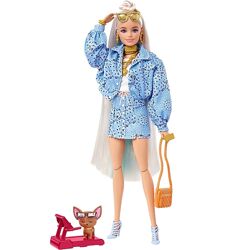 Кукла Барби Экстра в джинсовой куртке Barbie Extra HHN08
