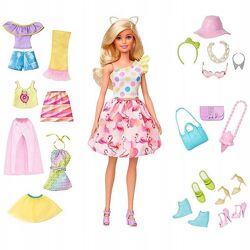 Кукла Барби с коллекцией одежды и аксессуаров Barbie Fashion Set GFB83
