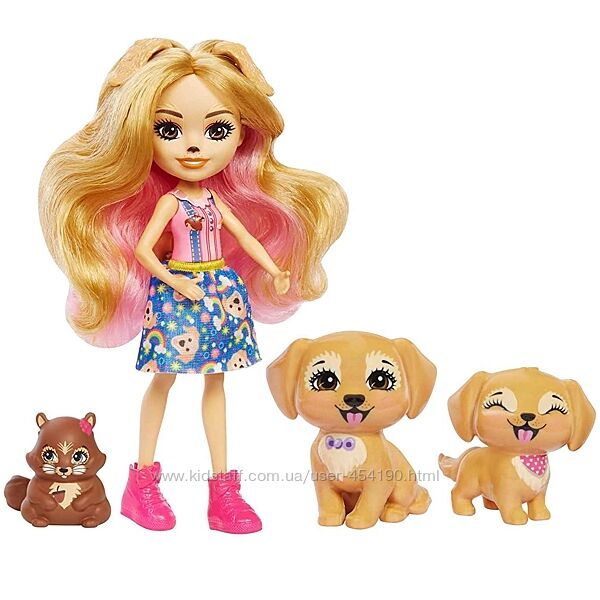 Набор Enchantimals Семья золотистого ретривера Джерики HHB85