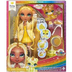 Кукла Рейнбоу Хай Санни со Слаймом и питомцем Rainbow High Sunny Slime Kit 