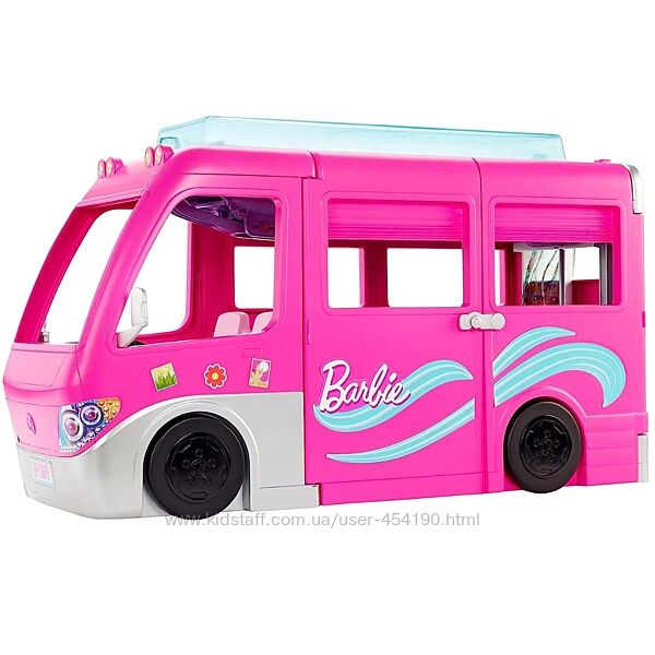 Кемпер мечты Барби для путешествий с водной горкой Barbie Dream Camper 