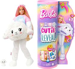 Кукла Барби Сюрприз Мягкие и пушистые Ягненок Barbie Cutie Reveal HKR03