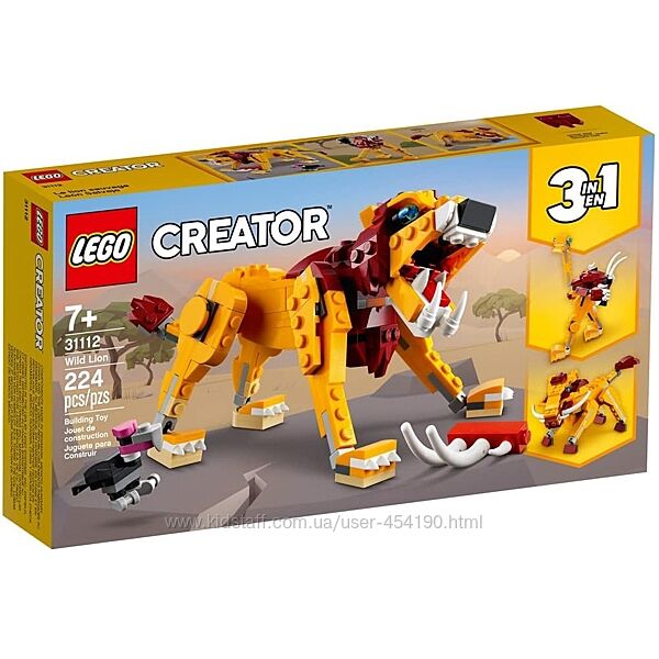 Конструктор LEGO Creator 31112 Лев
