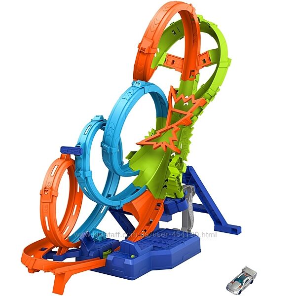 Автотрек Хот Вилс Безумные виражи и петли Hot Wheels HXR70