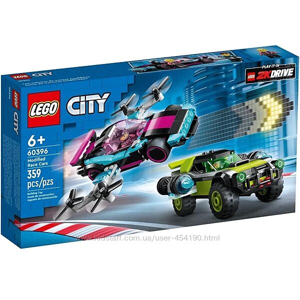 Конструктор LEGO City 60396 Модифицированные гоночные автомобили