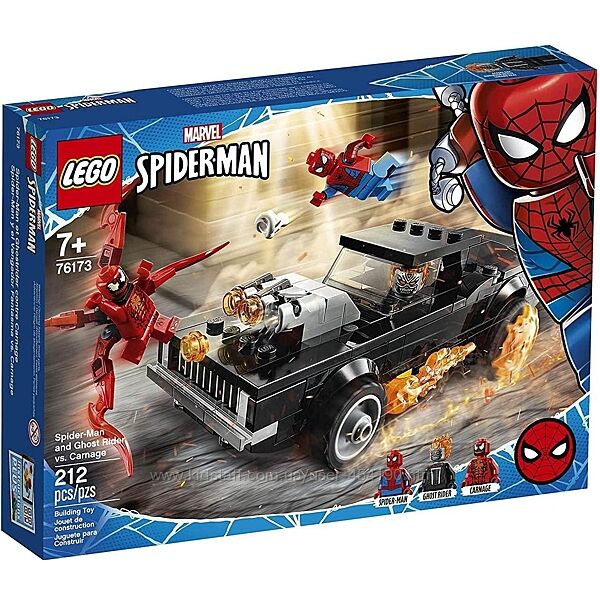 Конструктор LEGO Marvel Super Heroes 76173 Человек-Паук и Призрачный Гонщик
