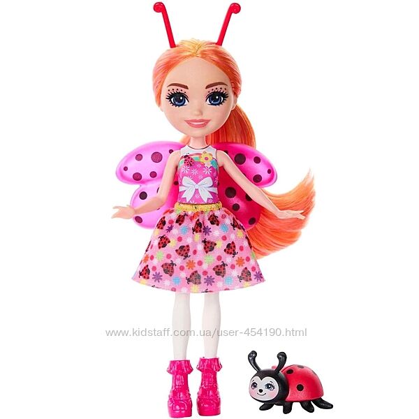 Кукла Enchantimals Божья коровка Ладонна с питомцем HNT57