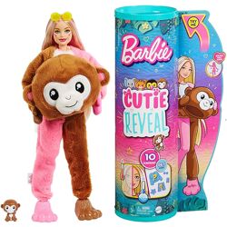 Кукла Барби Сюрприз Друзья из джунглей Обезьяна Barbie Cutie Reveal HKR01
