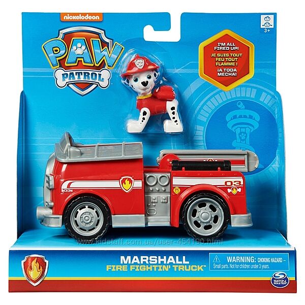 Щенячий патруль Маршал и Пожарная машина Paw Patrol Marshall Spin Master