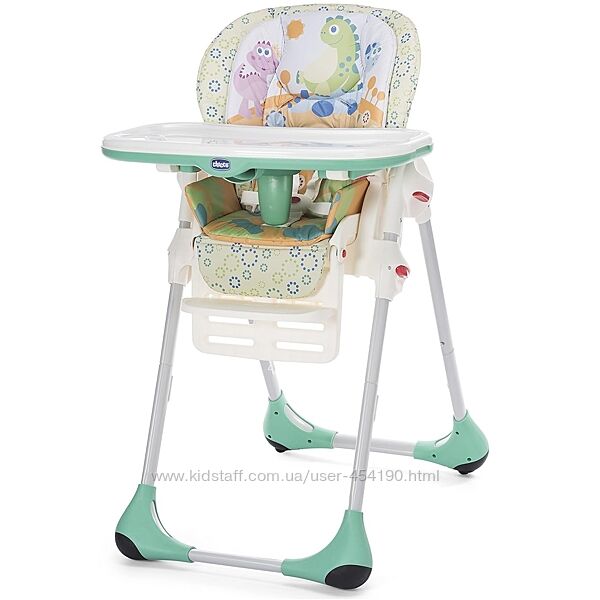 Стул для кормления Chicco Polly Easy Dinofood 79065.47