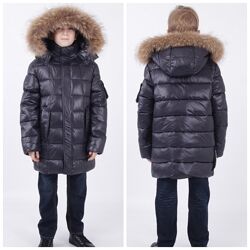 Зимняя куртка полу-пальто для мальчик анернуо Anernuo 9081