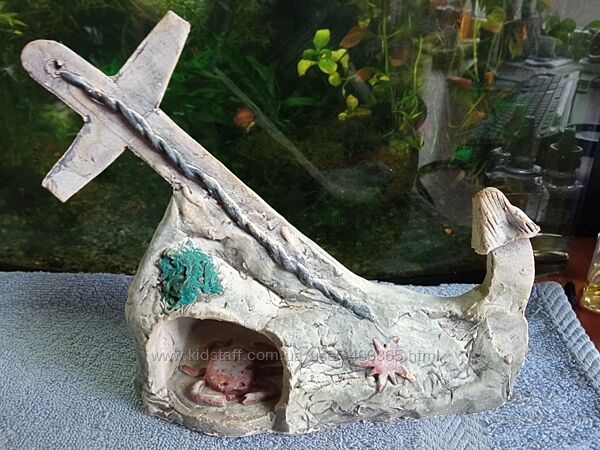 Декоративний якір для акваріума з крабом