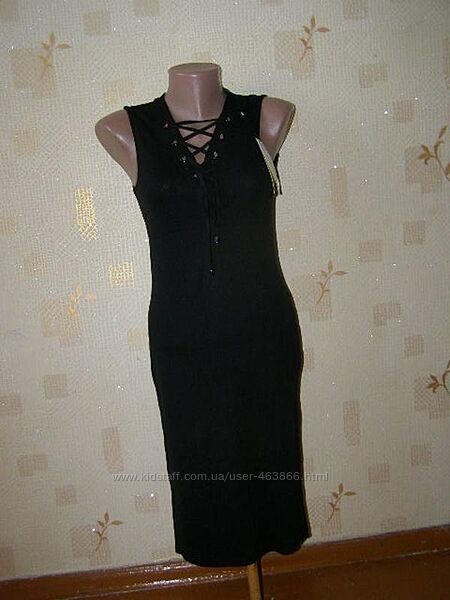 Karen Millen плаття міді зі шнурівкою віскоза 34-розмір. Оригінал. Новий