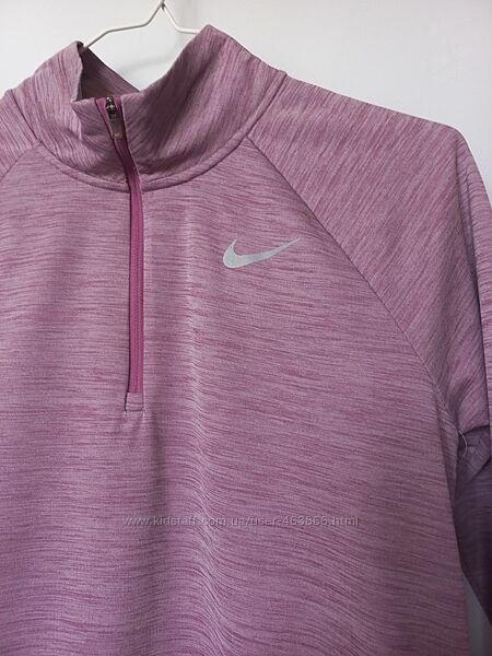 Nike dri-fit кофта під горло з прорізями для пальців для бігу, тренувань, з