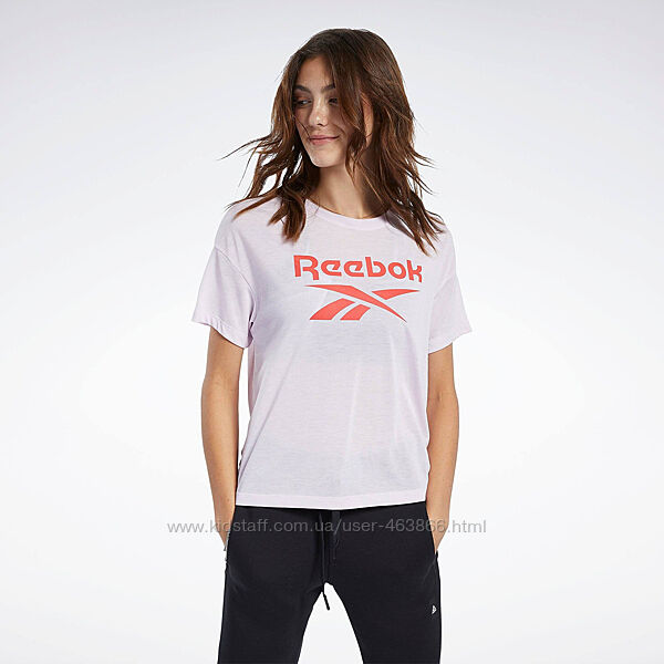 Reebok футболка лого дихаюча спинка для занять  спортом, тренувань XS-розмі